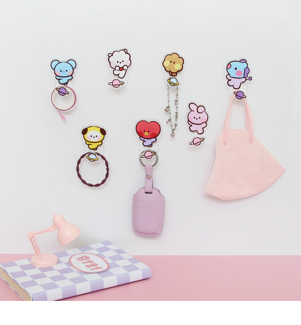 BT21 BTS Nara Home Deco Collaboration Minini Motion Acrylic Hook